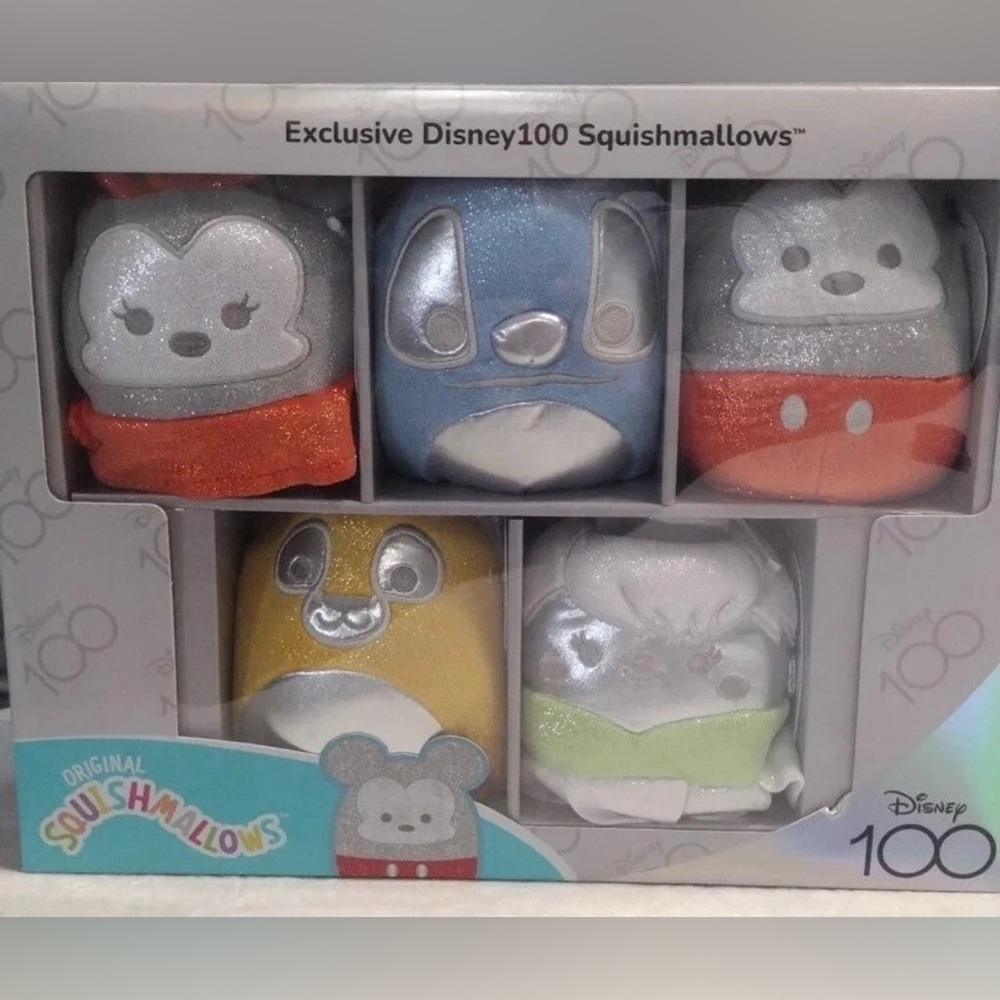 Disney Squishmallows set. 100th Anniversary Limited Edition 5-Pack NiB